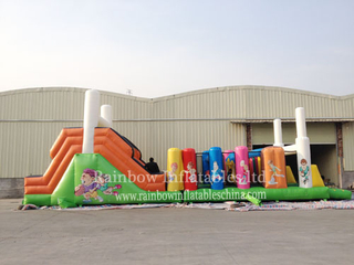 RB5062（14x4m）Inflatable Obstacle Course For Kids/Outdoor Inflatable Playground Toys