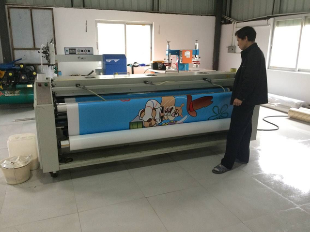 4th step printing Liquid film adding by liquid laminator