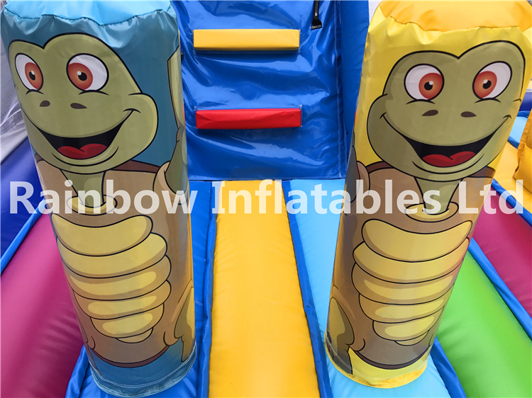 RB3009 ( 6x4m ) Inflatables Amusing Turtle Combo With Slide For Fun