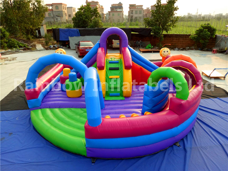 RB4104（7x7x4m）Inflatables Funcity Bouncing and Jumping Inflatable Playground For Sale