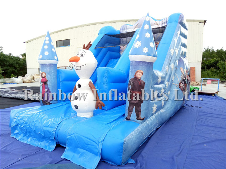 RB08007(5.4x3.5x4m) Inflatable Popular Frozen Theme Water Slide For Fun 