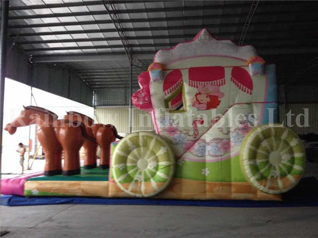 RB8049 (8x6.5x6m) Inflatable The Festoon Vehicle Parade Castle With Slide For Sale