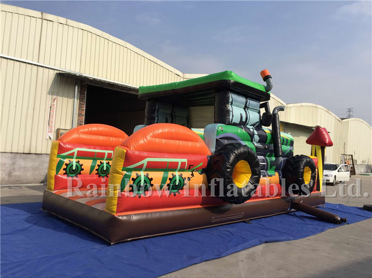 RB05130（8x4m） Inflatable Truck Shape Obstacle Course,Commercial Inflatable Obstacle Course For Children 