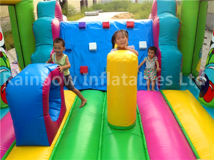 RB5002(8.5x4.4x3m) Inflatable Funny Clown Obstacle Course For Commercial Park