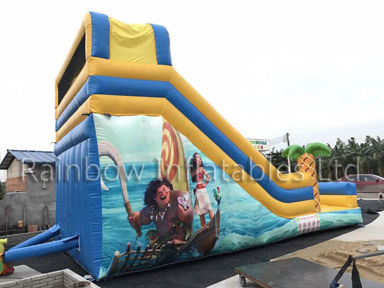 RB6090 (8x5x7m) Inflatable The theme of romance dry Slide 
