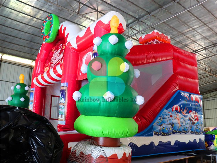 RB20028（ 5x6m ） Inflatables Christmas Combo Castle For Holiday Events