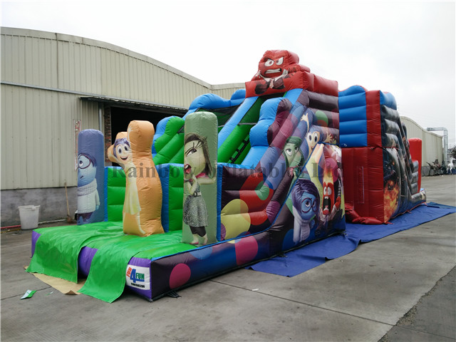 RB6038-3(5.4x3.5x4m) Inflatable Inside Out Theme Customized Commercial Slide For Kids