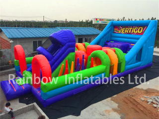 RB5070（12x5m）Inflatable Long Obstacle Course For Children 