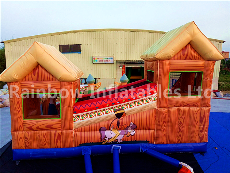 RB4041( 8x6x5m） Inflatables Customized Egypt Funcity/Playground With Slide For Kids