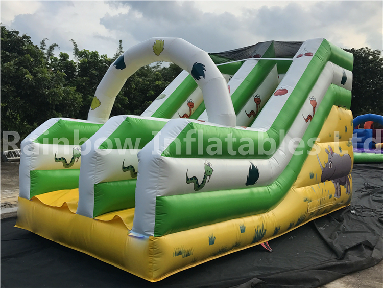 RB6105(5x2.5x3m) Inflatables Animal theme double slide