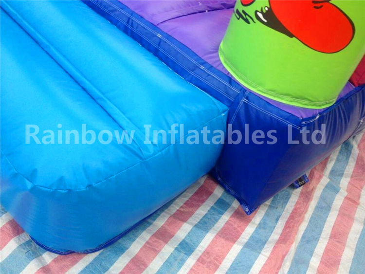 RB6107（3x6.5x4m） InflatableThe Smurfs dry slide For Kids