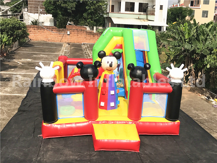 RB04125( 7x4.7m ) Inflatable Mickey mouse Jumping Funcity 