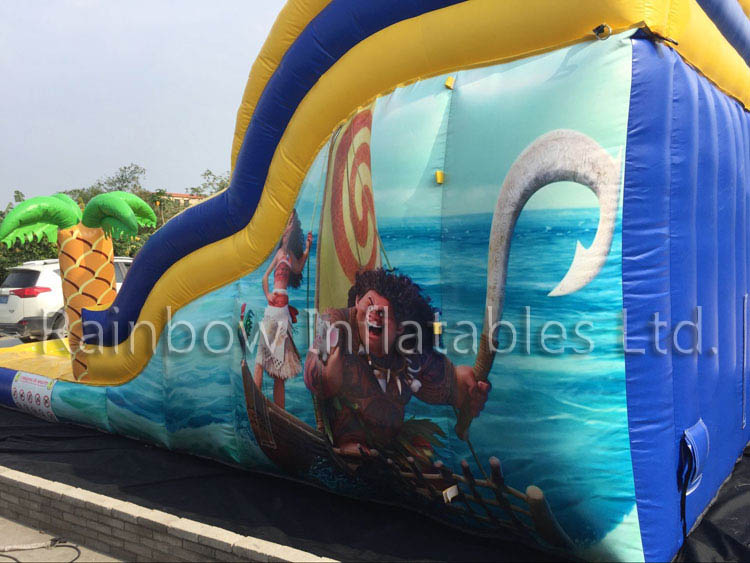 RB6091(8x4x5m) Inflatable The theme of romance Slide, Inflatable Bouncy Slide for Kids