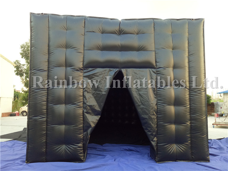 RB03021（7x5m） Inflatable Black Cube Tent For Advertising Party