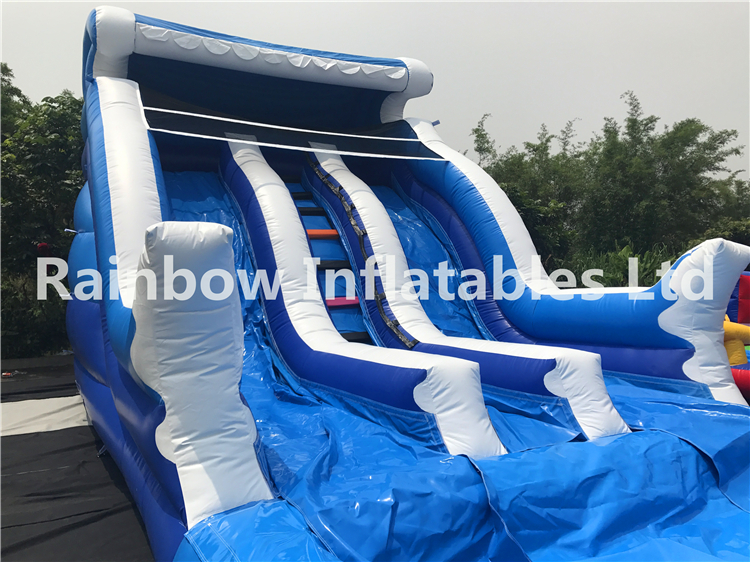 RB6101(9.5x4.5m) Blue-ocean inflatable water slide selling