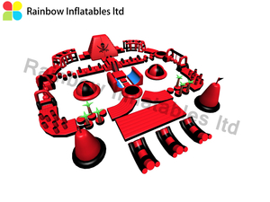 Hot outdoor commercial adult inflatable water park Inflatable Pirate theme water park RB34005 30X25