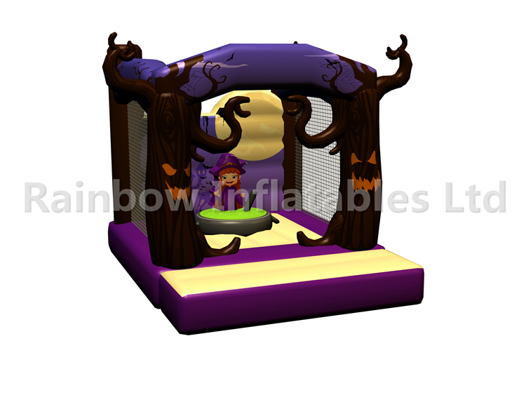 RB01143（4x4.5m）Inflatable Halloween Theme Witch bouncer for Kids