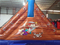 RB5038(11x3.5x4.5m) Inflatable Pirate Boat Obstacle Course With Small Slide For Sale