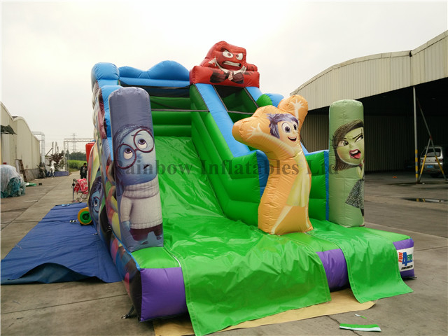 RB6038-3(5.4x3.5x4m) Inflatable Inside Out Theme Customized Commercial Slide For Kids