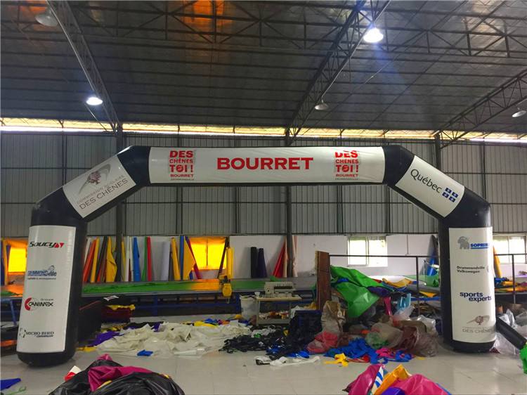 RB21050(7x4m) Inflatable black welcome Arch for advertisement