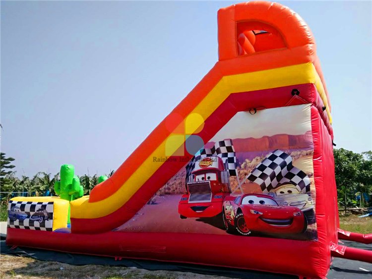 RB8046(8x5x4m) Inflatable Amusing Race Car Slide For Theme Park