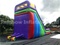 RB6016（9x7x4m） Inflatables Colorful double Slide For Kids