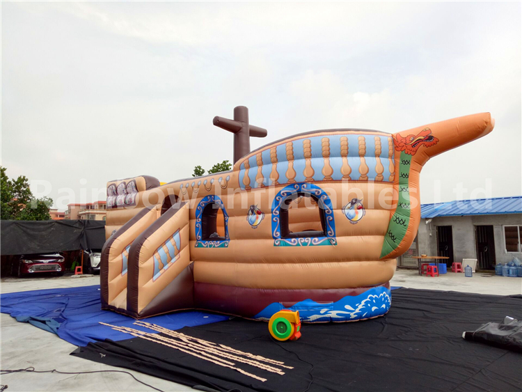 RB1107（7x4.5m）Inflatable Jumping Pirate Ship,Inflatable Bouncer Boat For Cheap Sale