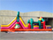RB5037（13x4m）Inflatable Commercial Kids Obstacle Course For Sale,Inflatable Castle Obstacle Slide