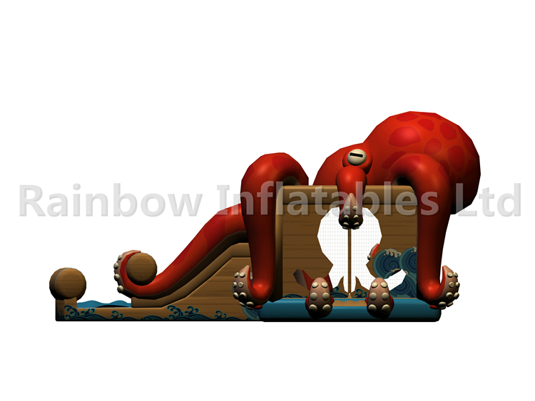 RB03101（10x4x4.5m）Inflatable Red octopus for Kids