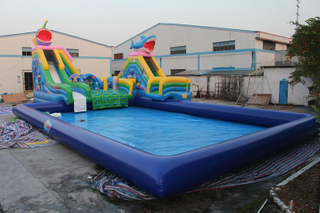 Giant Inflatable Ground Water Park Inflatable Water Play Equipment