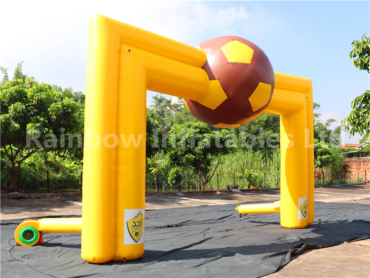 RB21052（6x4m） Inflatable yellow football Arch for advertisement