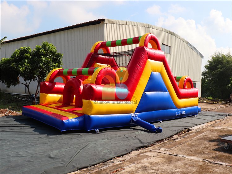 RB5074(10x4m) Inflatable Rainbow Large multifunctional obstacle course
