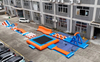 Floating obstacle water park Inflatable water sports