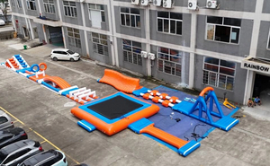 Floating obstacle water park Inflatable water sports