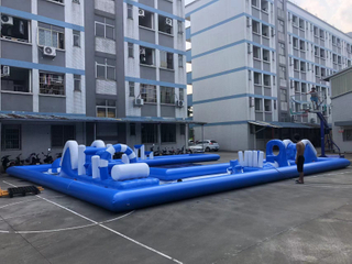 Track obstacle with pool