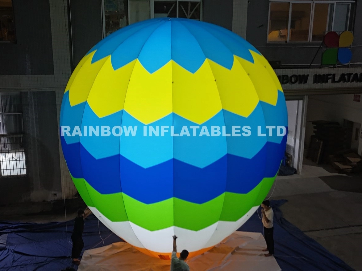 Giant Inflatable Light-Up Hot Air Balloon for Advertising