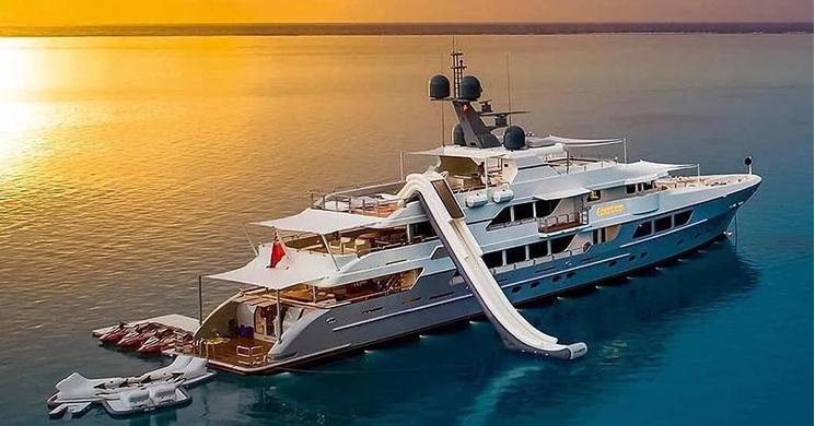 Inflatable Yacht Water Slides-a favorite Item among Charter Guests