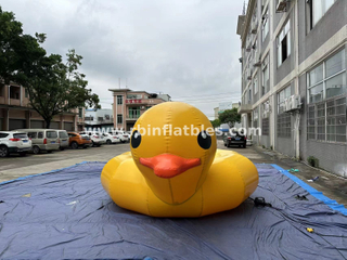 RB30016-3 Inflatable Yellow Duck Float Bed