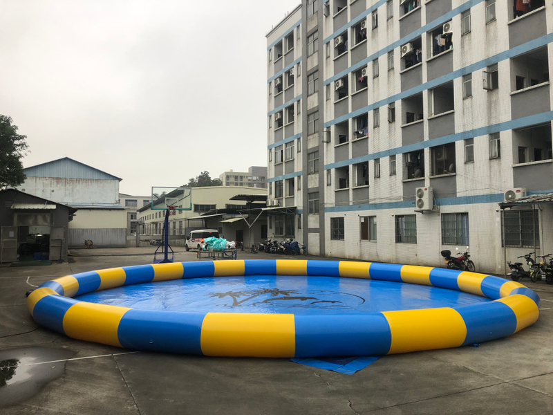 RB30034（Dia13m）Inflatable Swimming Pool With Long Track For Sale