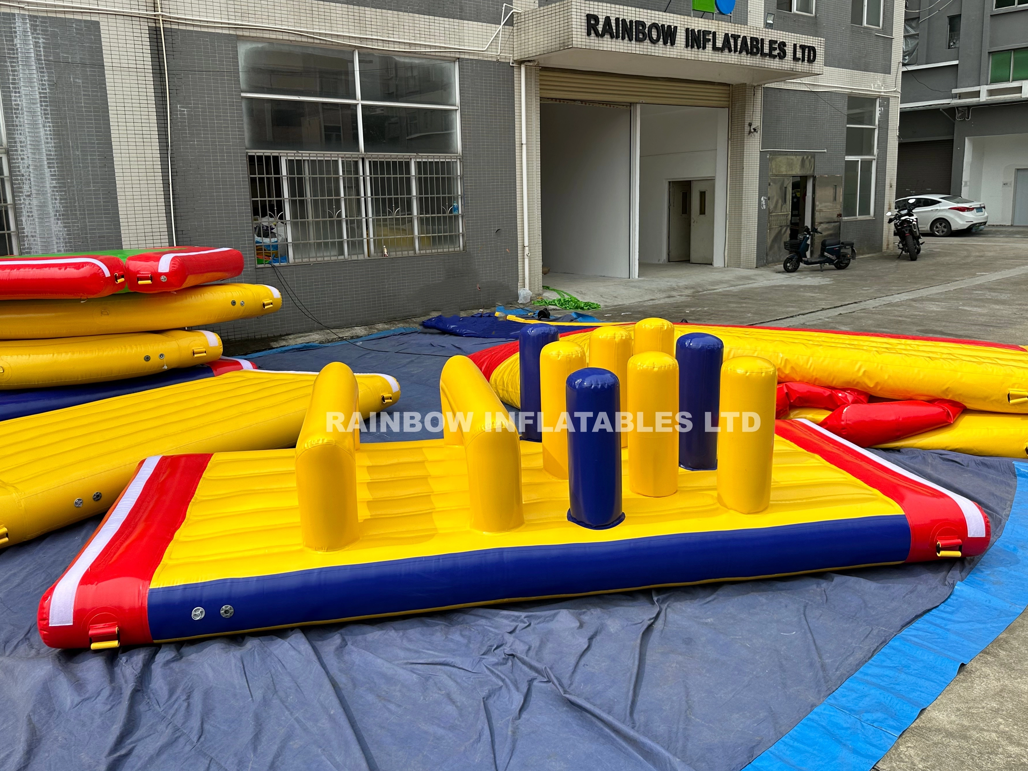 Inflatable Tube Bridge Obstable Inflatable Water Park Equipment Water Game 
