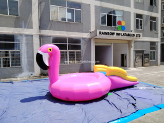 RB30016-2 Inflatable Water Pink Flamingo Floating Trampoline