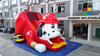 RB6106(10x5x7.5m) Inflatable Fire Dog Slide with a Helmet For Kids