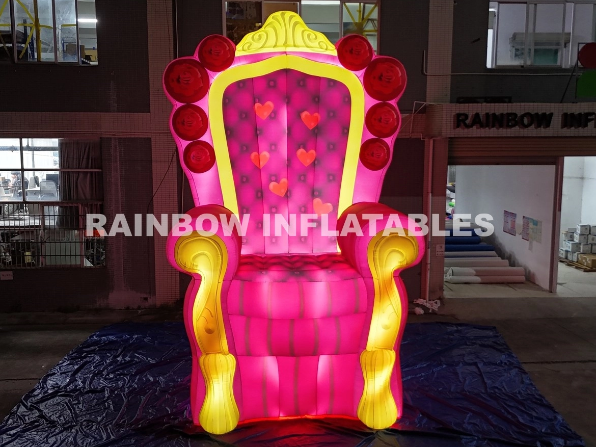 Inflatable LED chair