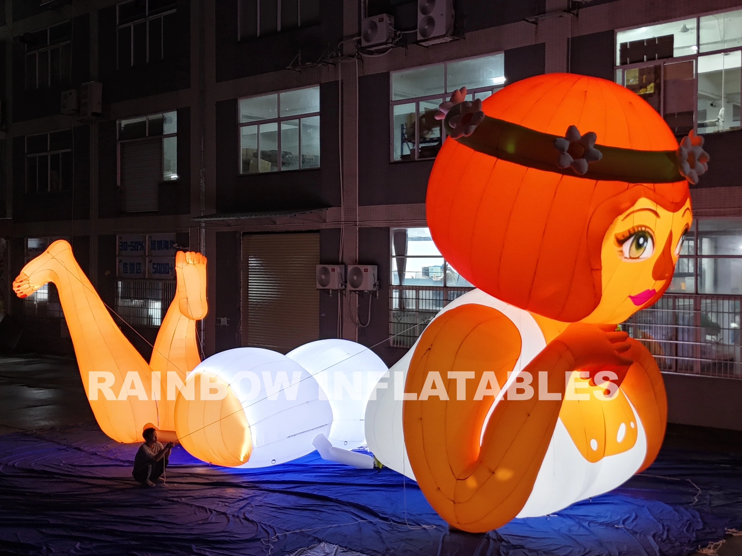 Inflatable LED Goddess