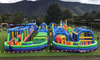 270m Giant Funtional Crazy Inflatable Obstacle Course