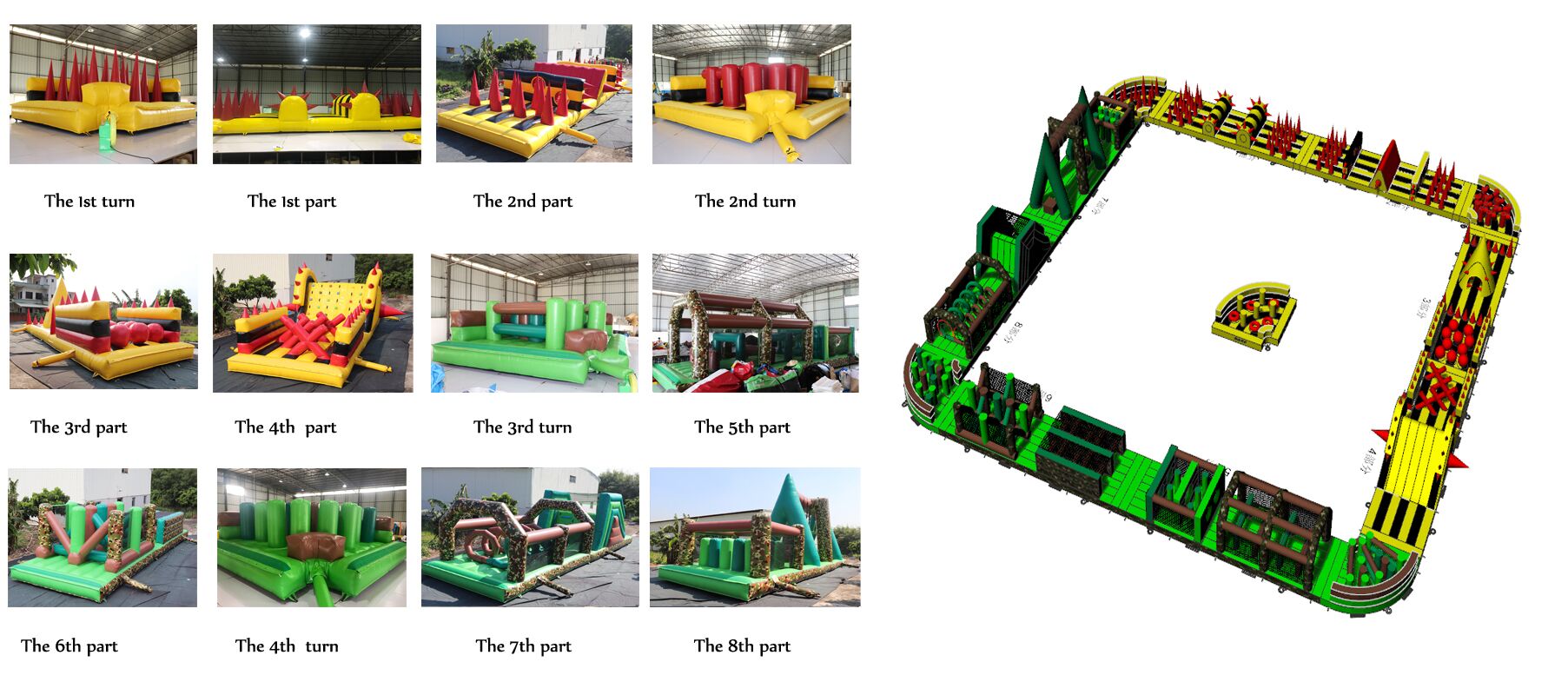 Best Event Choice-Huge Inflatable 5k Obstacle Course