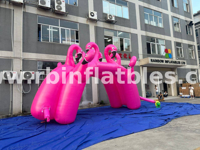 RB22121 Inflatable Nine-headed Flamingo Arch