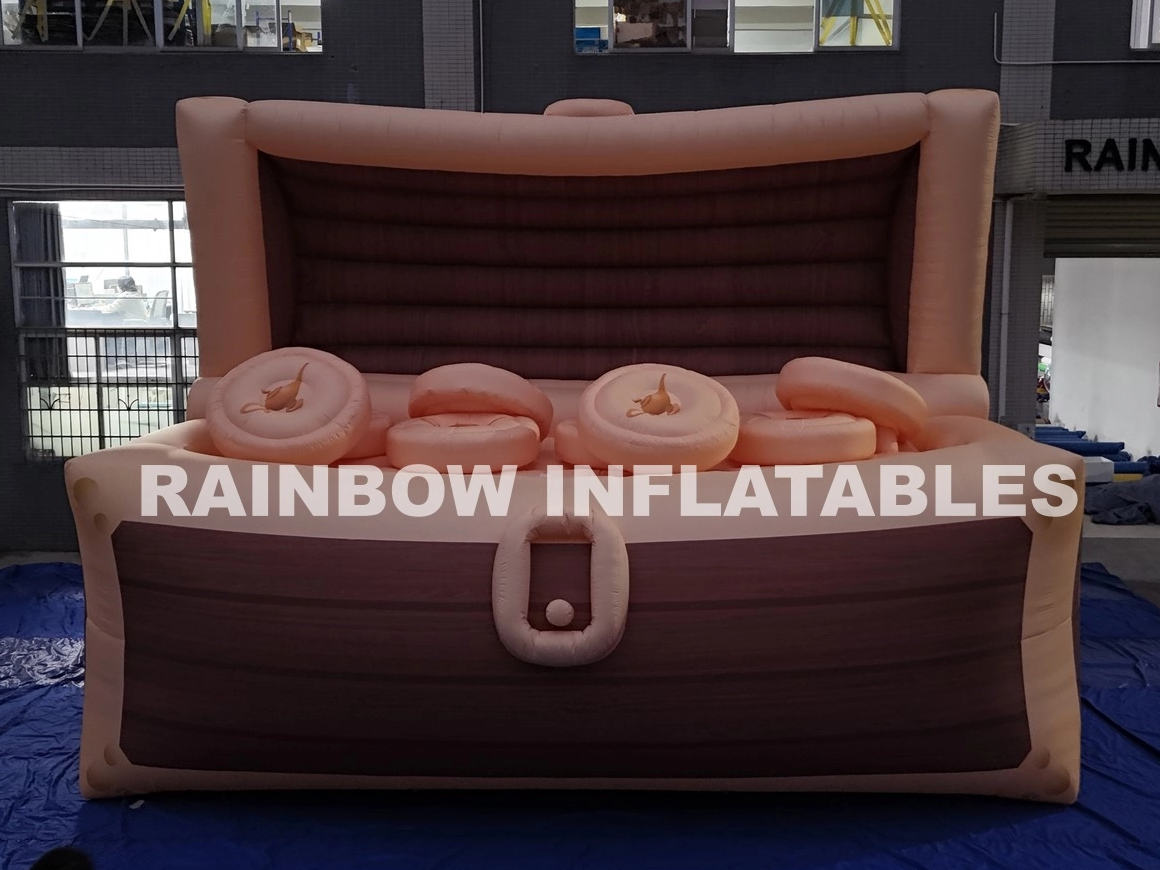 Inflatable LED treasure chest