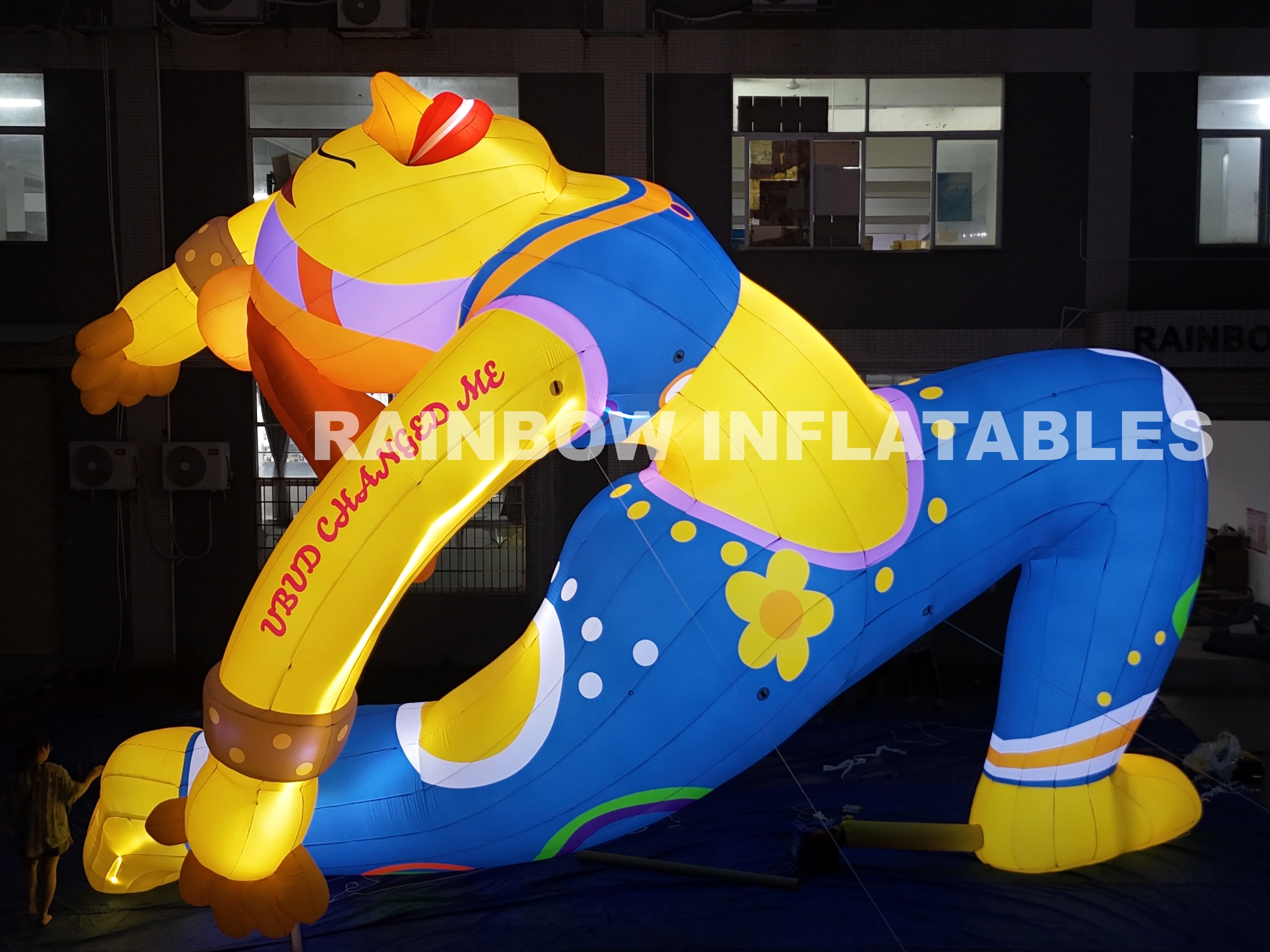 Inflatable LED Yoga goddess