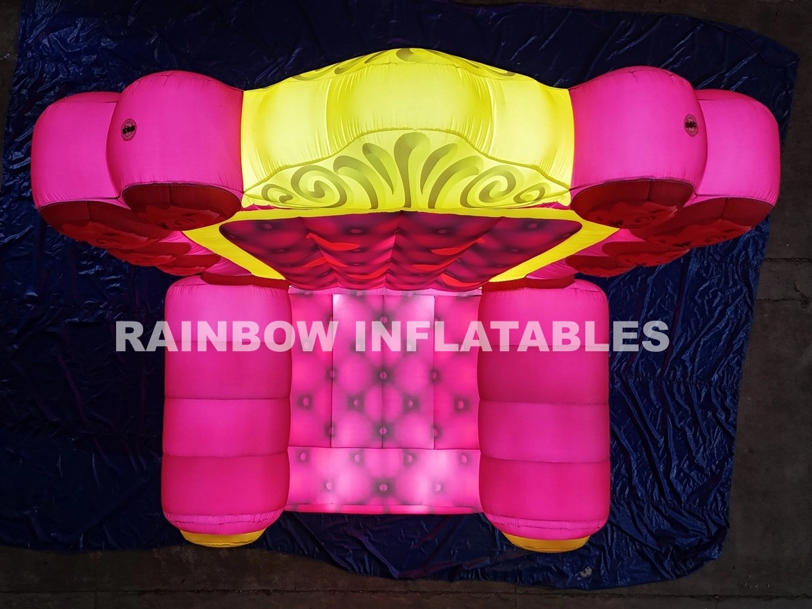 Inflatable LED chair